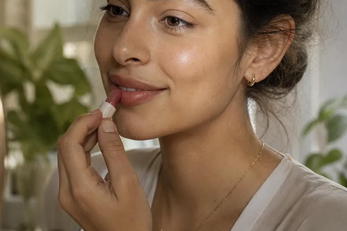 Emotionaler und authentischer Anwendungsmoment rund um Bronzer für ölige Haut