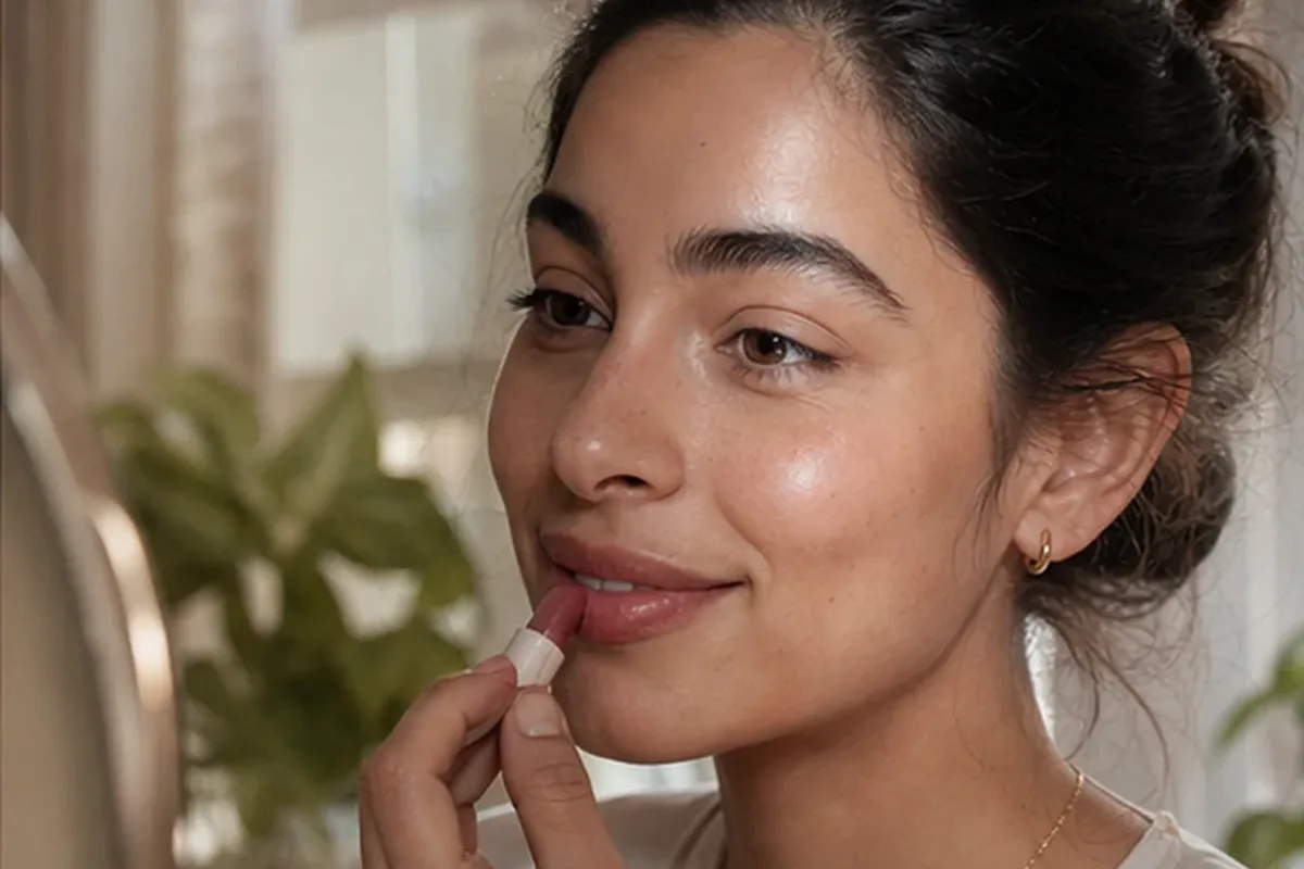 Redaktionelle Detailaufnahme zur Orientierung bei Make-up-Pinsel für trockene Haut