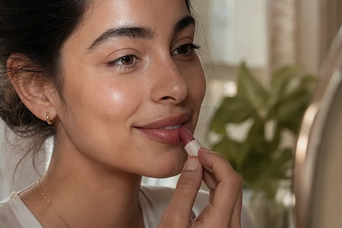 Authentischer Wohlfühlmoment passend zum Beauty-Thema Mascara für einen natürlichen Look
