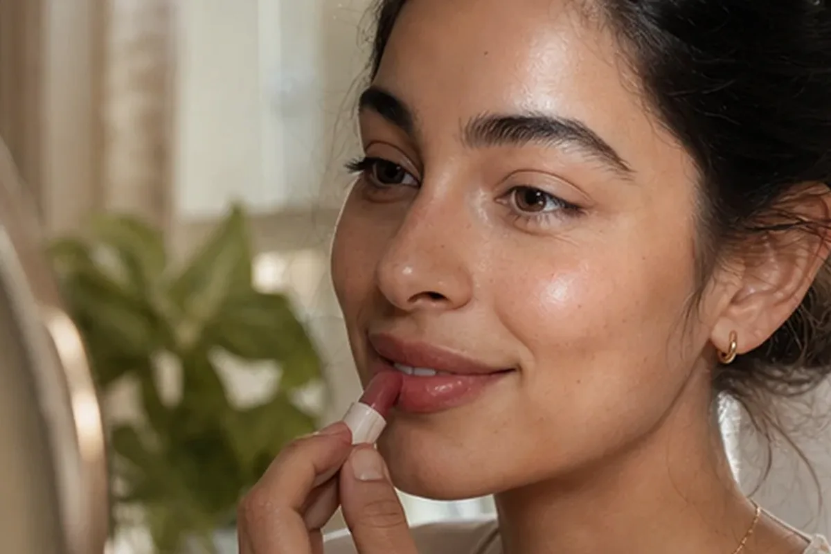 Hochwertige Beauty-Inszenierung zu Auswahlkriterien für Lip Tint für reife Haut