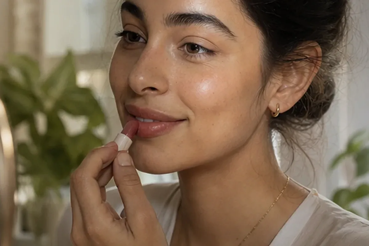 Authentischer Wohlfühlmoment passend zum Beauty-Thema Mascara für langen Halt