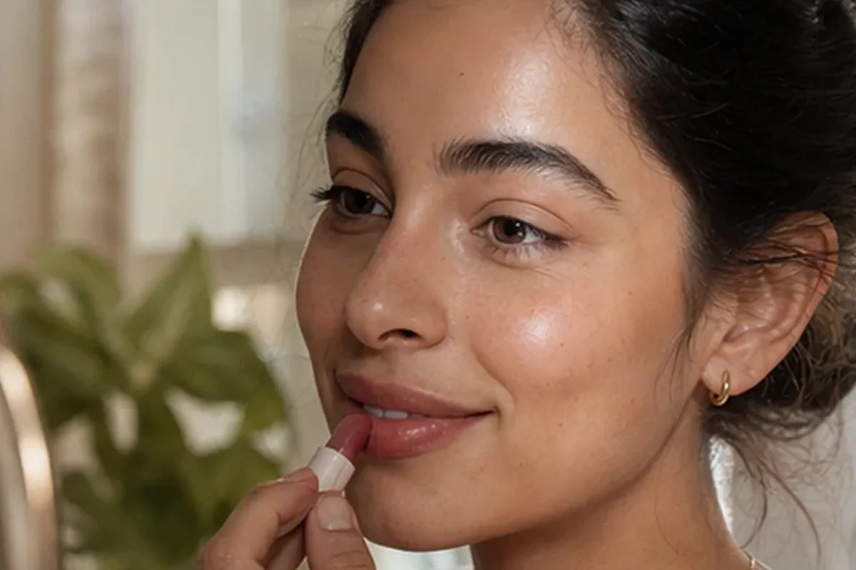 Redaktioneller Beauty-Moment zur Ausgangslage bei Lip Tint für reife Haut