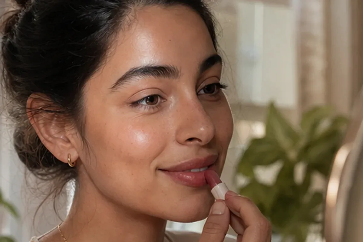 Authentischer Wohlfühlmoment passend zum Beauty-Thema Primer für einen natürlichen Look