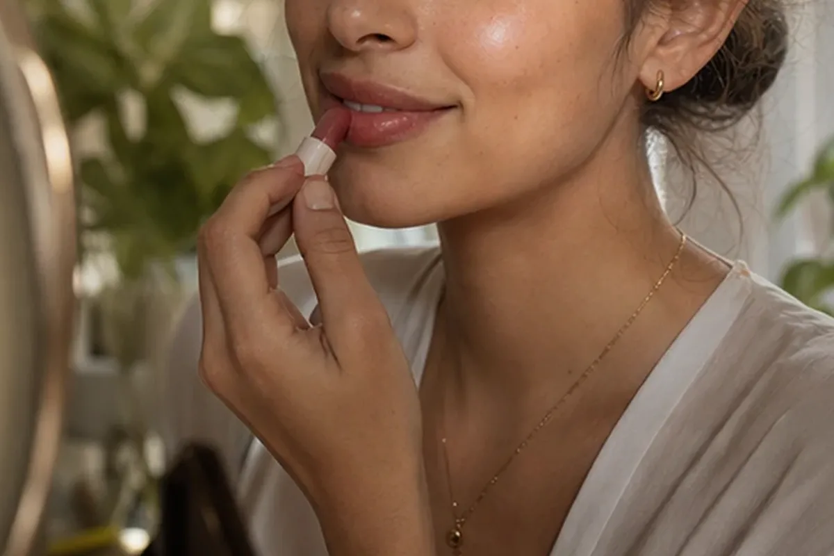 Authentischer Wohlfühlmoment passend zum Beauty-Thema Concealer für reife Haut