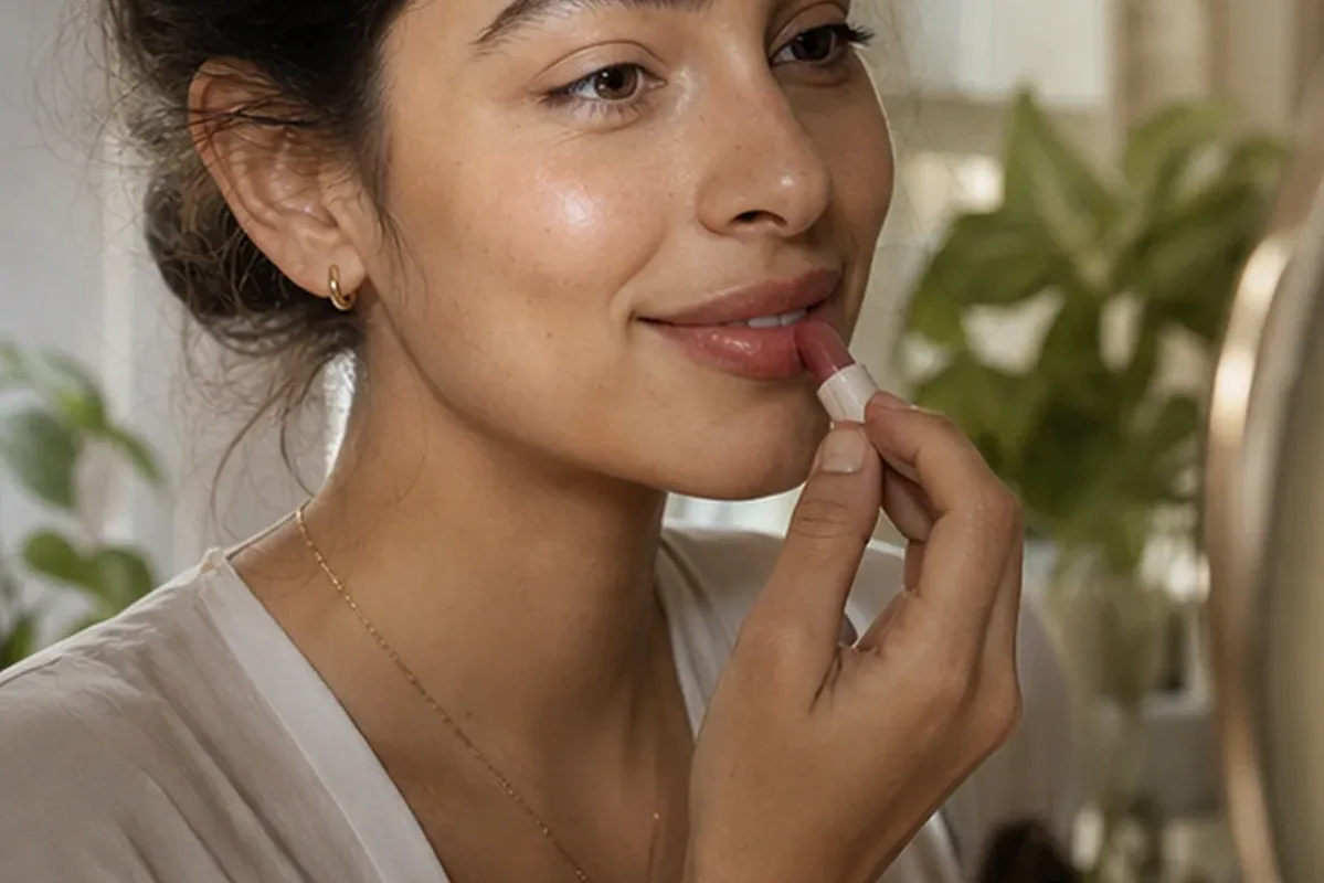 Authentische Beauty-Routine passend zum Thema Foundation für trockene Haut