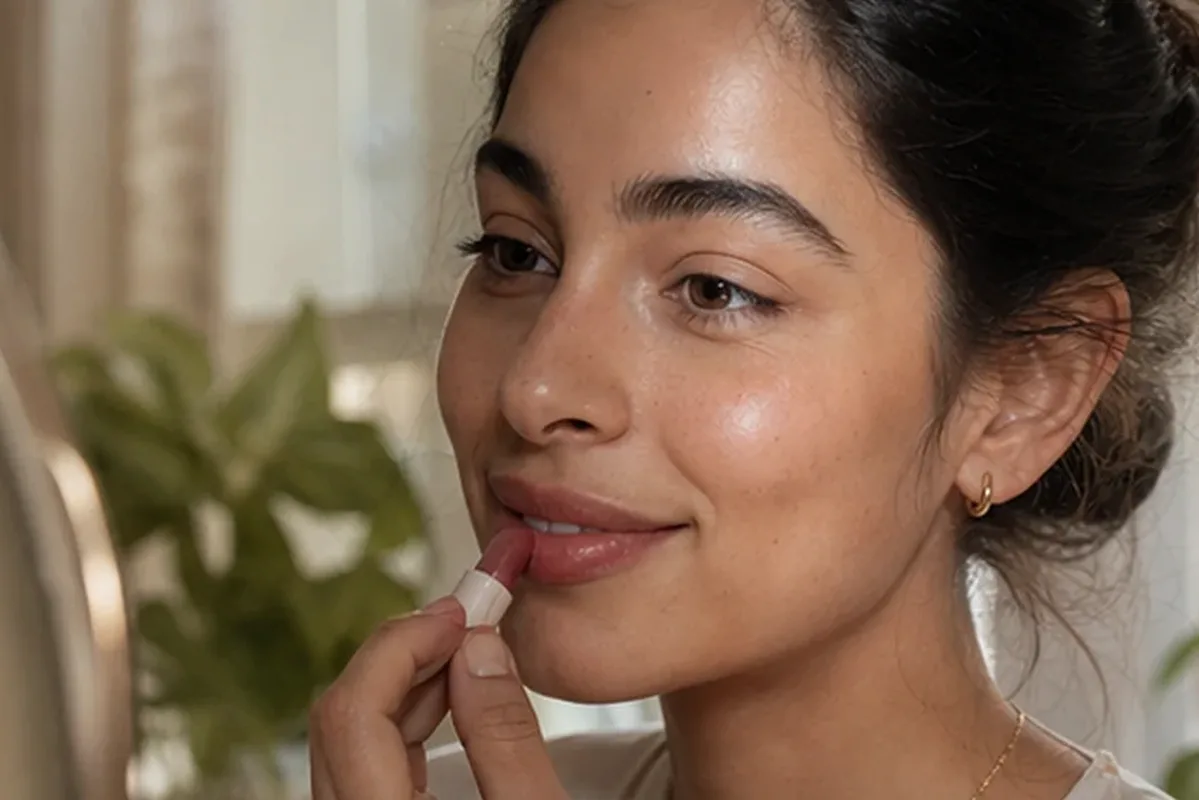 Authentischer Wohlfühlmoment passend zum Beauty-Thema Concealer für trockene Haut