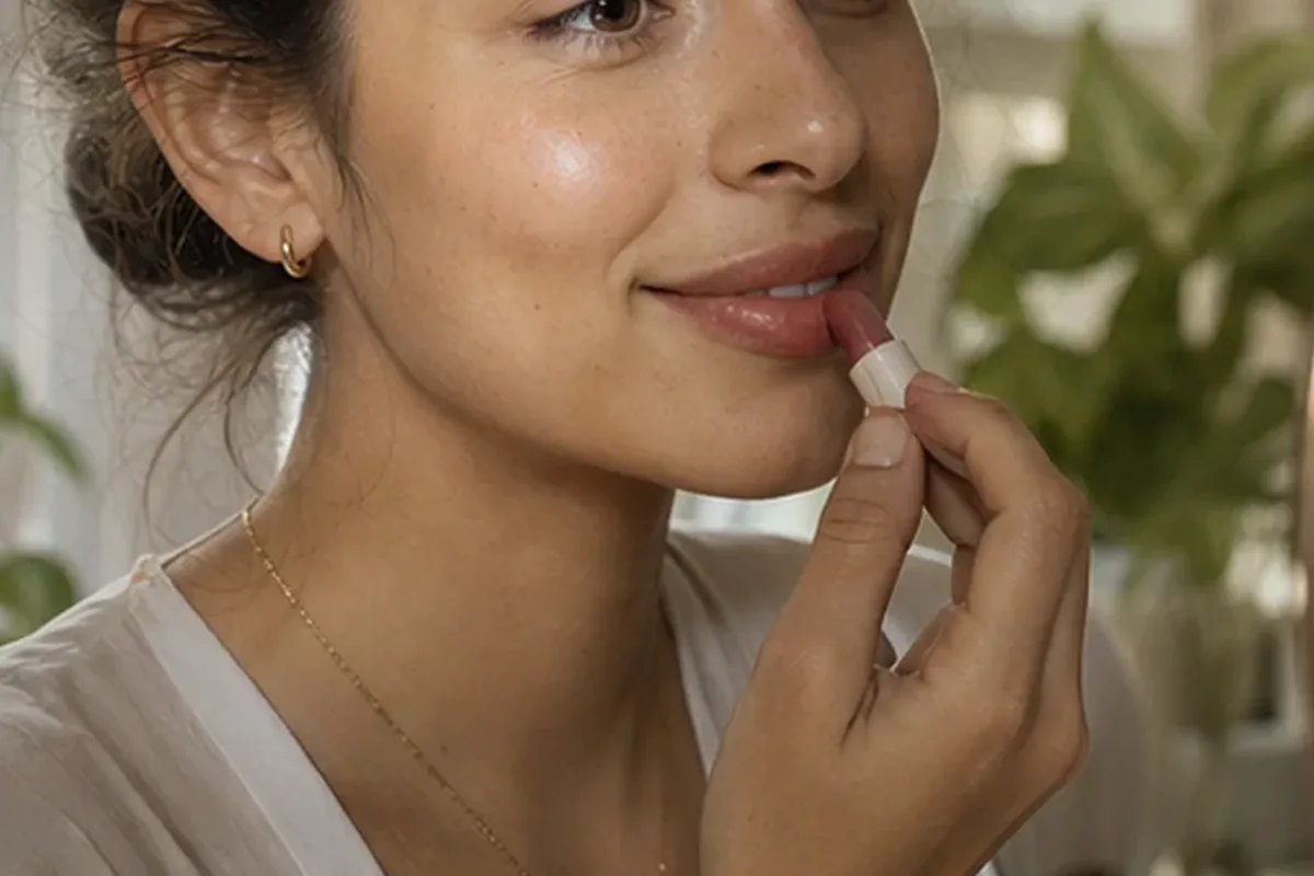 Redaktionelle Detailaufnahme zur Orientierung bei Puder für ölige Haut
