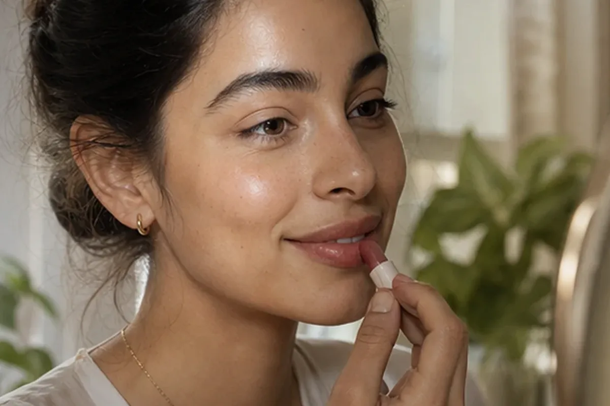 Authentische Beauty-Routine passend zum Thema Puder für reife Haut