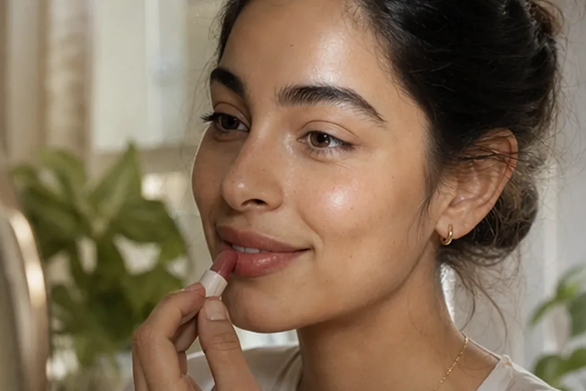 Redaktionelle Detailaufnahme zur Orientierung bei Bronzer für ölige Haut