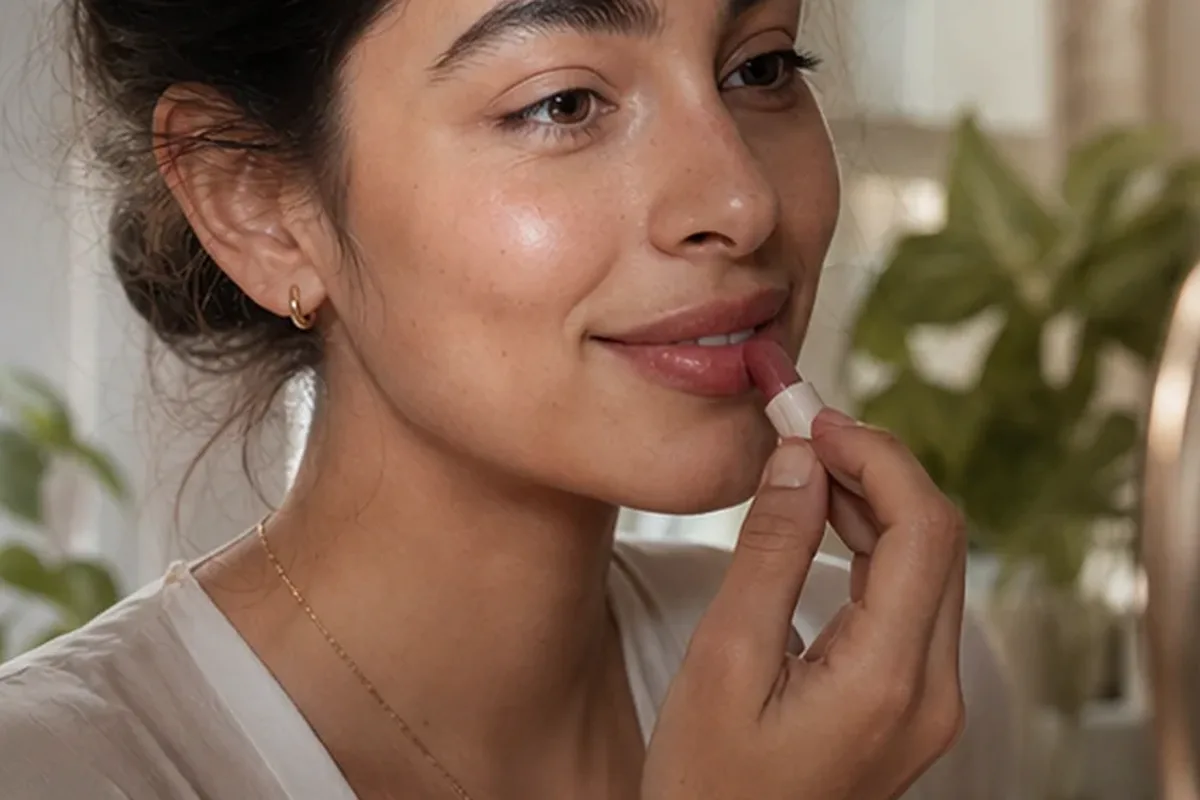 Authentischer Wohlfühlmoment passend zum Beauty-Thema Eyeliner für reife Haut
