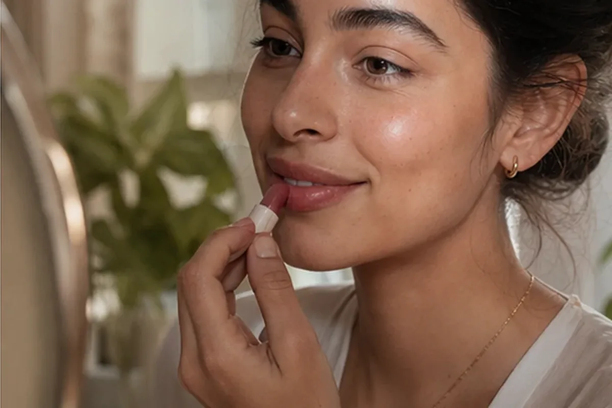 Authentischer Wohlfühlmoment passend zum Beauty-Thema Rouge bei Rötungen