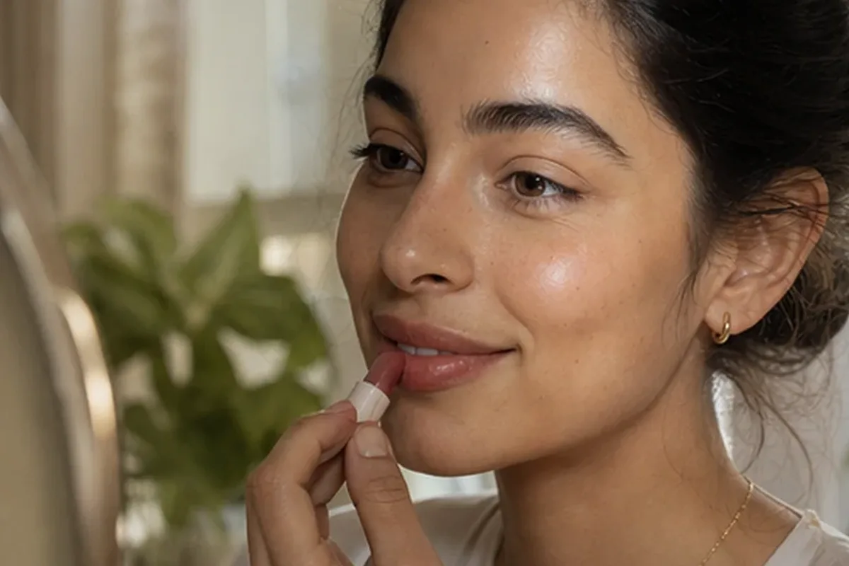 Emotionaler und authentischer Anwendungsmoment rund um Rouge für einen natürlichen Look