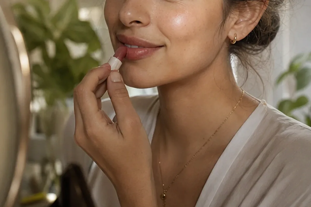 Redaktionelle Detailaufnahme zur Orientierung bei Skin Tint für trockene Haut
