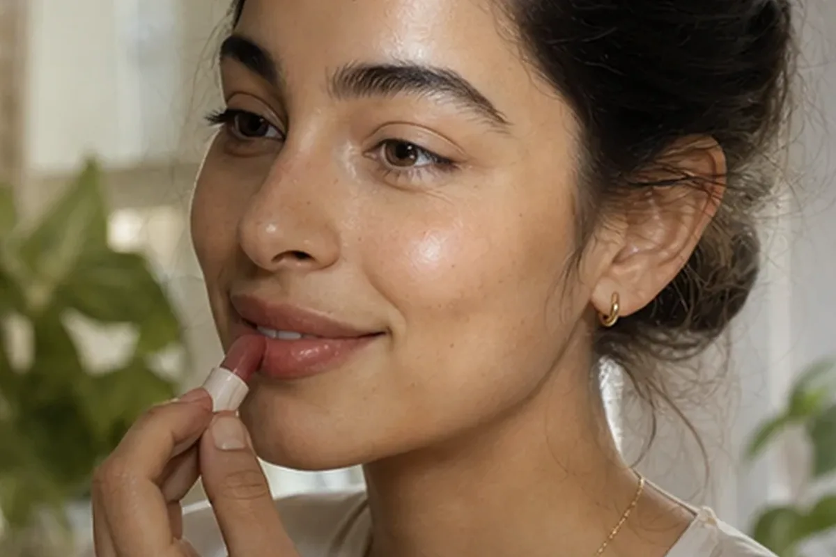 Authentischer Wohlfühlmoment passend zum Beauty-Thema Highlighter bei Rötungen