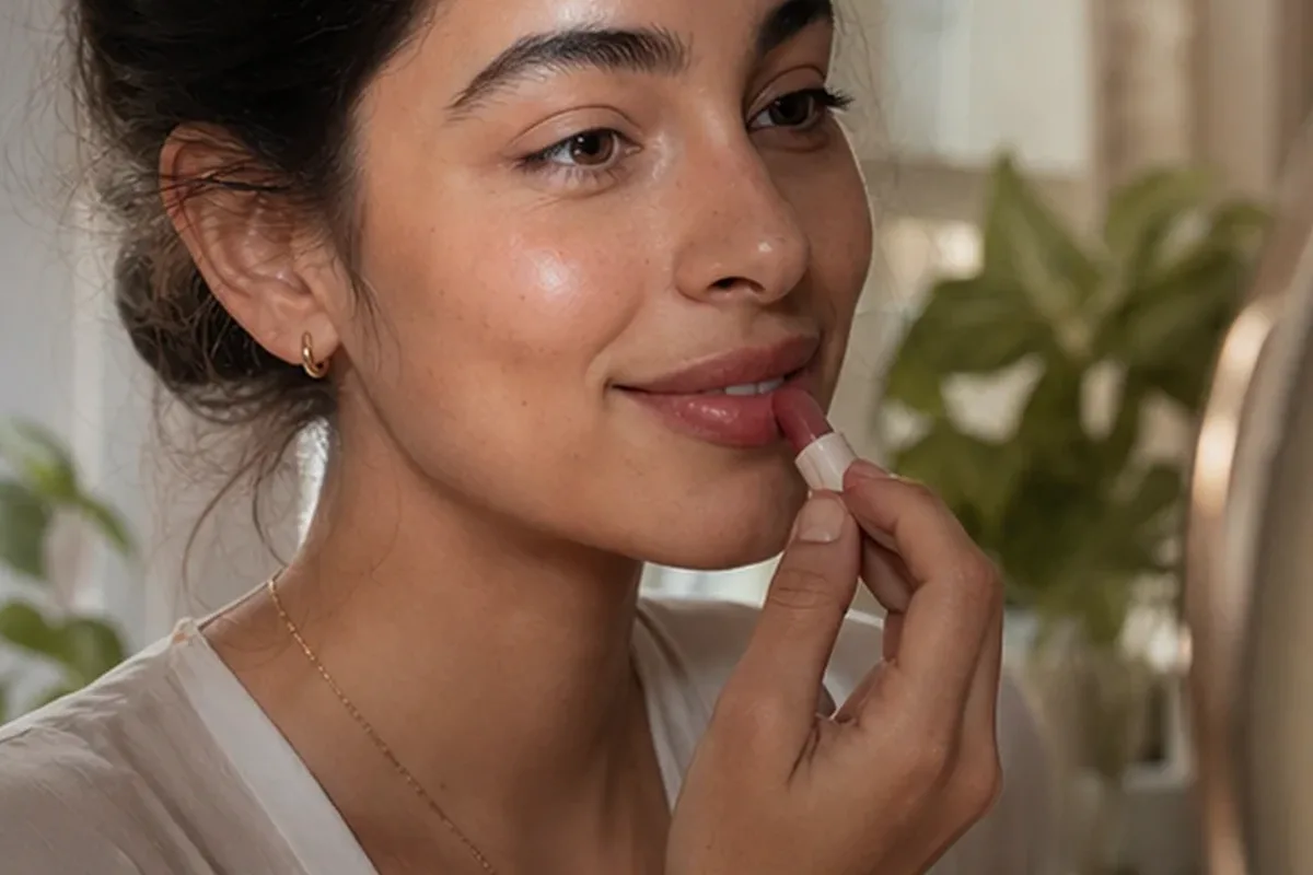 Authentischer Wohlfühlmoment passend zum Beauty-Thema Primer für ölige Haut