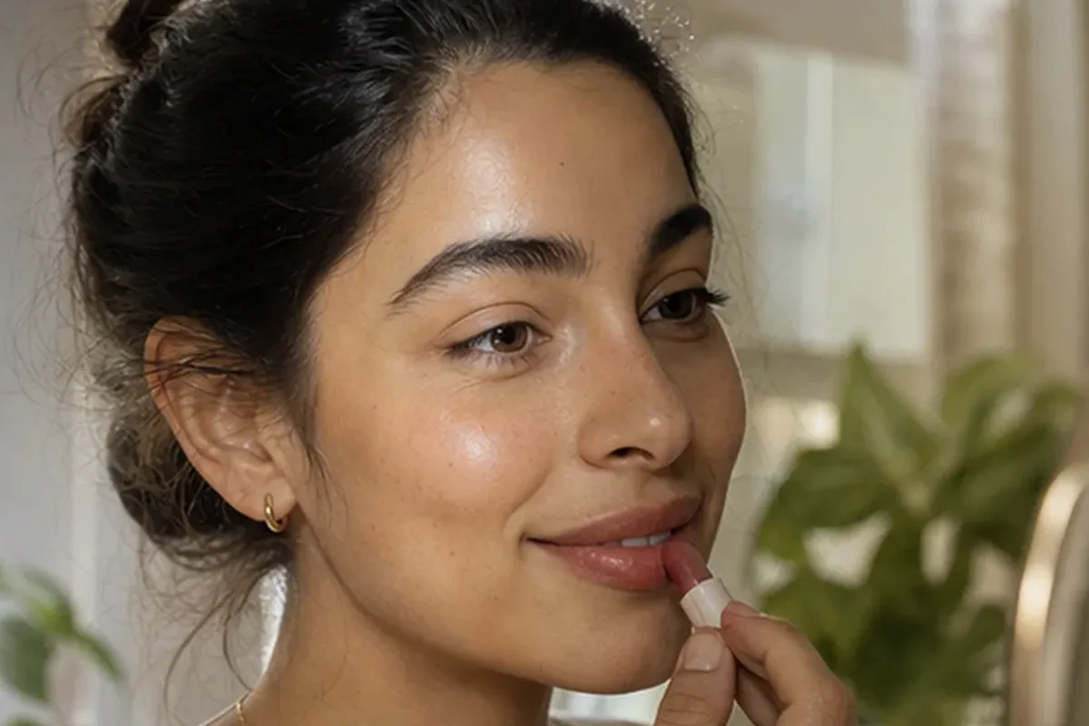 Authentische Beauty-Routine passend zum Thema Lippenstift für empfindliche Haut