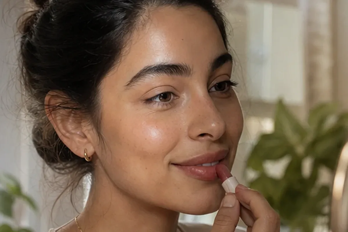 Redaktioneller Beauty-Moment zur Ausgangslage bei Bronzer für langen Halt