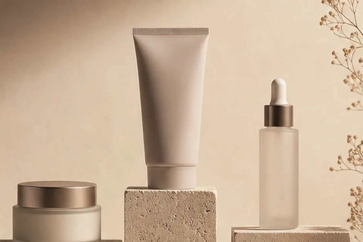 Redaktionelle Detailaufnahme zur Orientierung bei Bronzer für trockene Haut