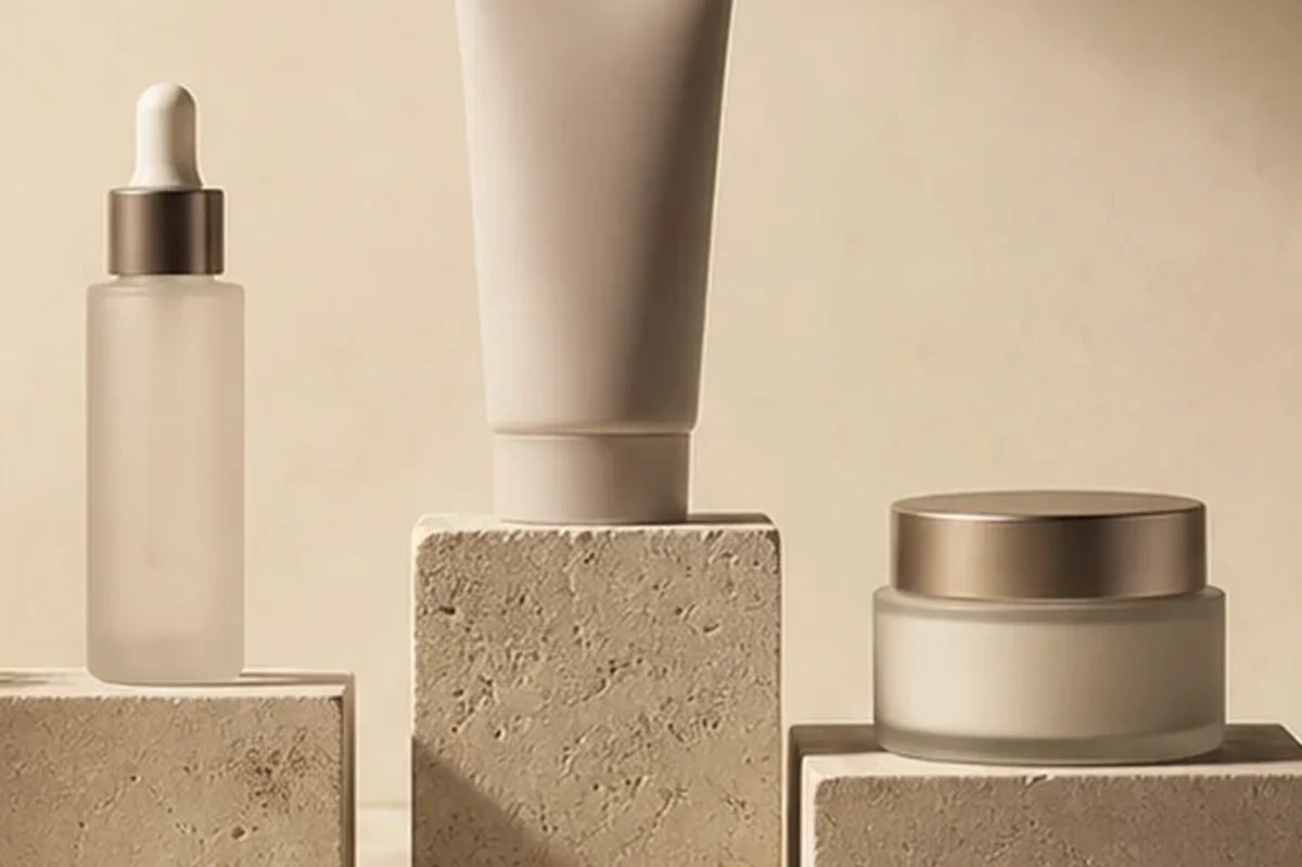 Redaktionelle Detailaufnahme zur Orientierung bei Bronzer für reife Haut