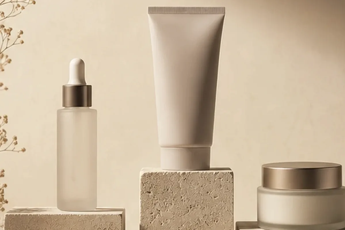Hochwertige Beauty-Inszenierung zu Auswahlkriterien für Highlighter für trockene Haut