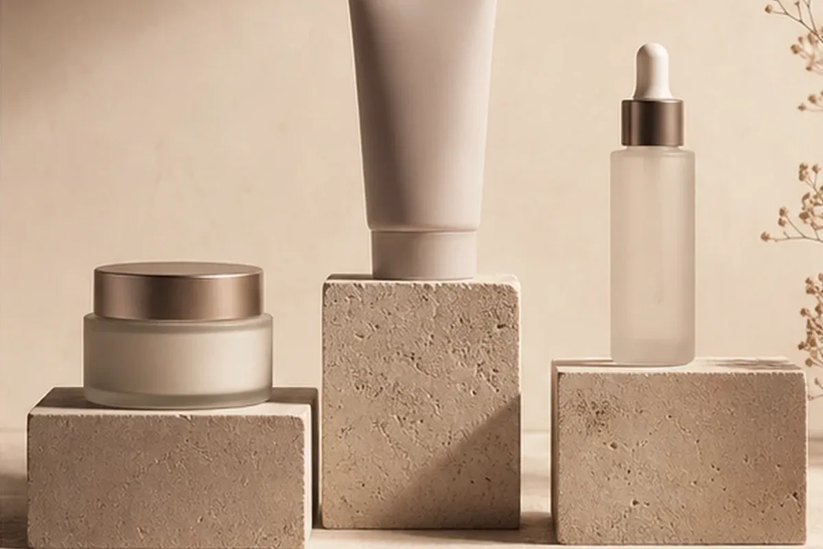 Hochwertige Beauty-Inszenierung zu Auswahlkriterien für Puder bei großen Poren