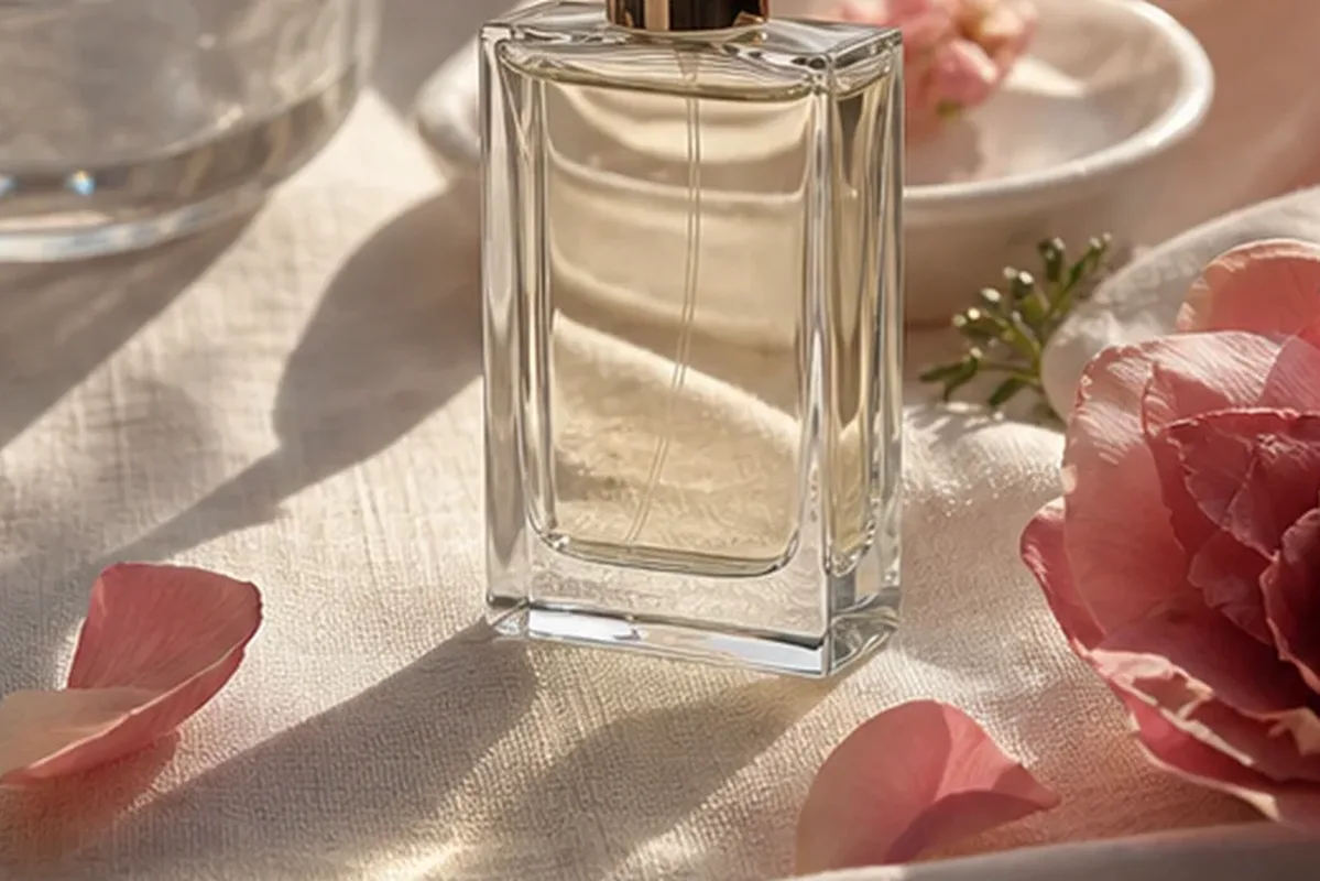 Authentischer Wohlfühlmoment passend zum Beauty-Thema Eau de Parfum für einen eleganten Stil