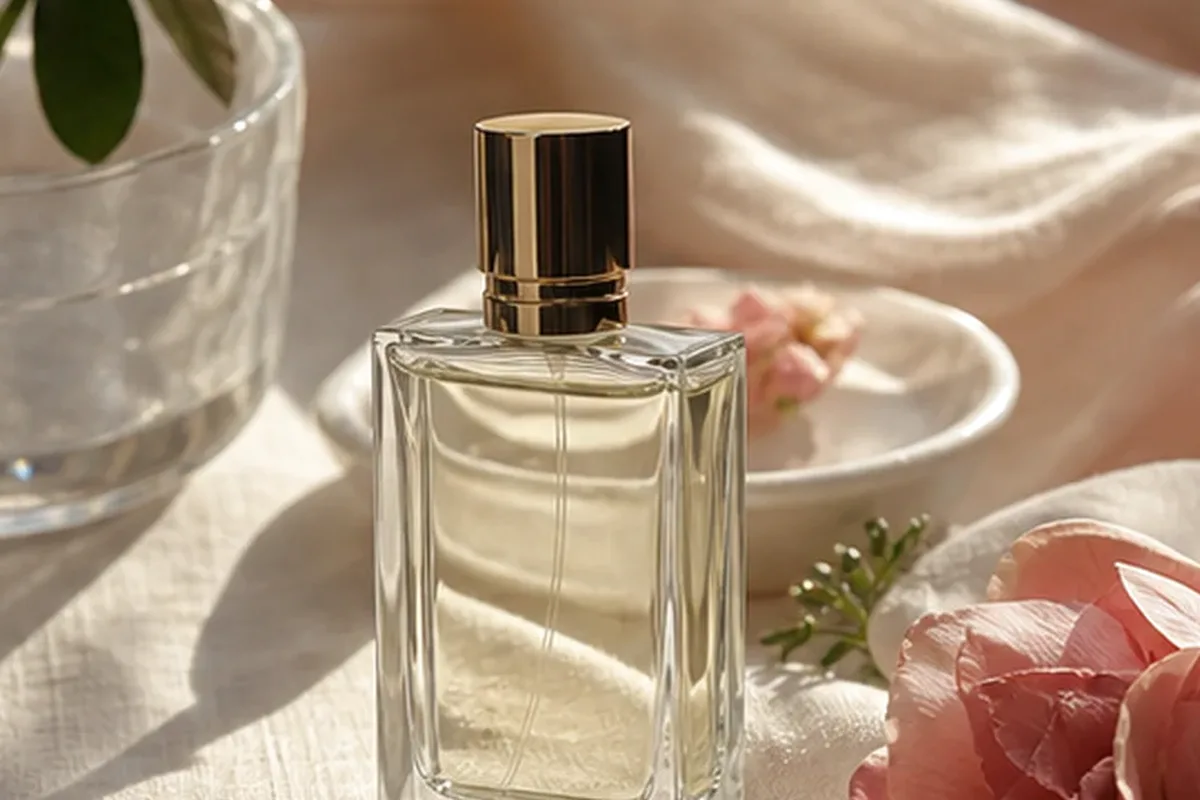 Emotionaler und authentischer Anwendungsmoment rund um Eau de Parfum bei kaltem Wetter