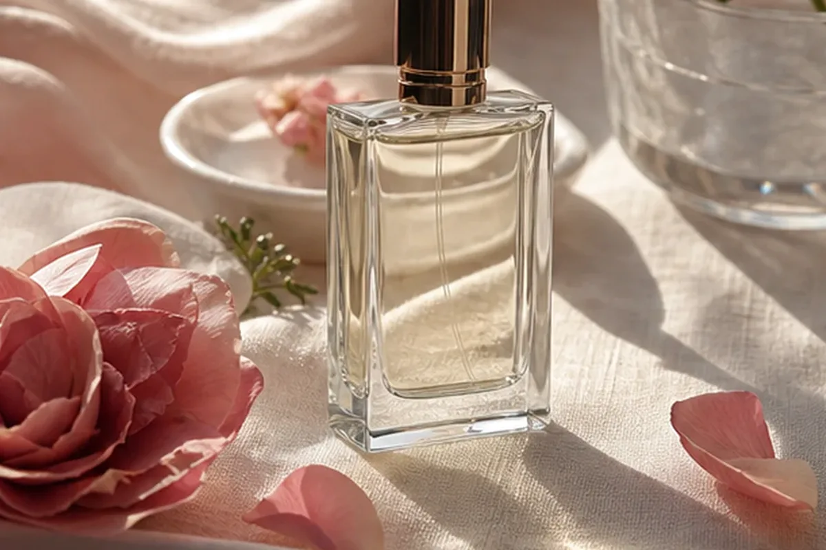 Redaktioneller Beauty-Moment zur Ausgangslage bei Sommerparfum für einen eleganten Stil