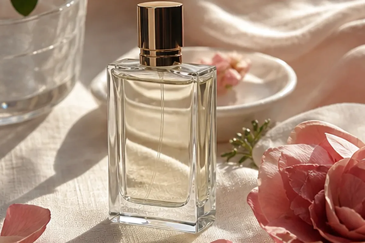 Authentische Beauty-Routine passend zum Thema Unisex-Parfum bei warmem Wetter