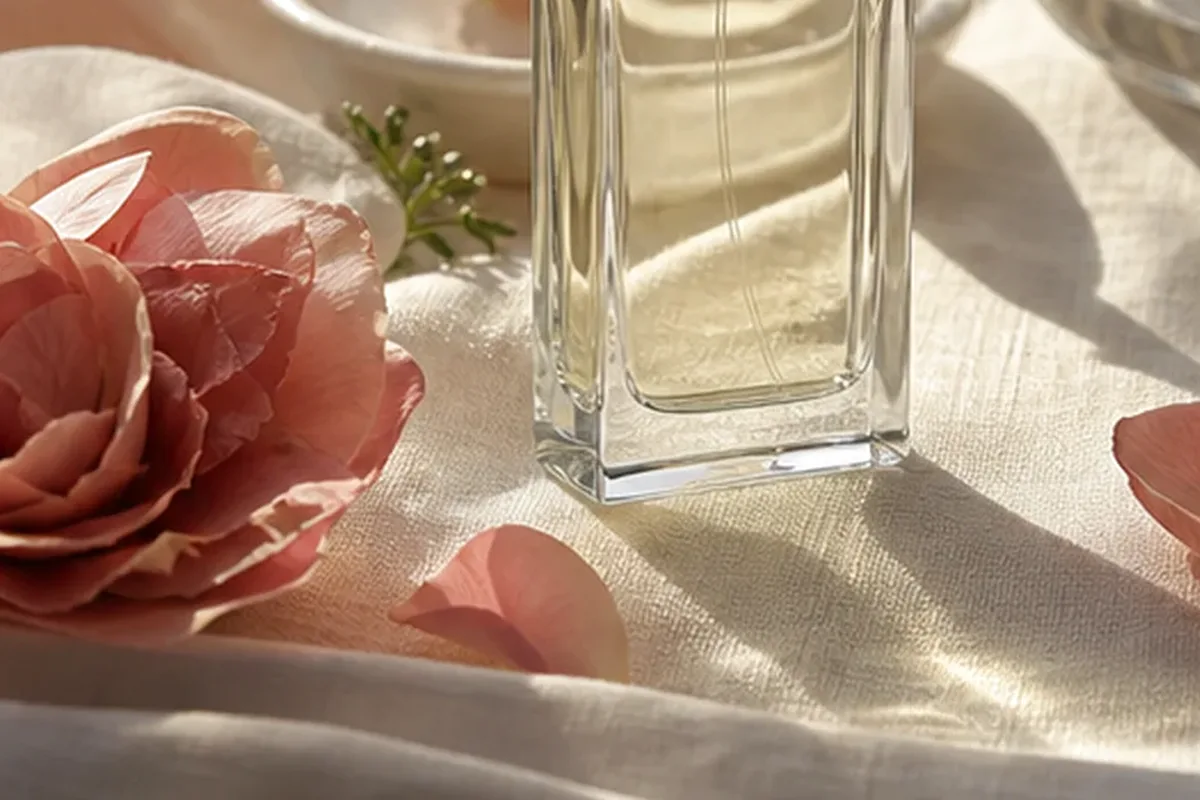 Redaktioneller Beauty-Moment zur Ausgangslage bei Sommerparfum mit langer Haltbarkeit