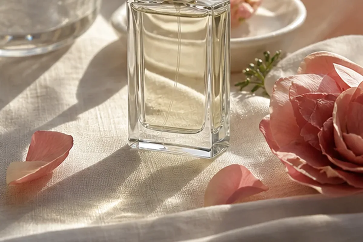 Emotionaler und authentischer Anwendungsmoment rund um Eau de Parfum für einen eleganten Stil
