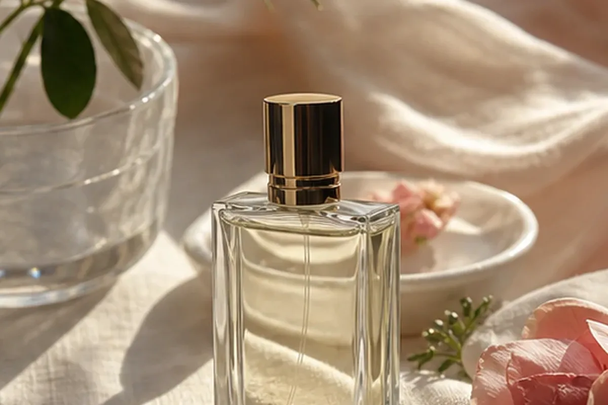 Hochwertige Beauty-Inszenierung zu Auswahlkriterien für Winterparfum für einen eleganten Stil