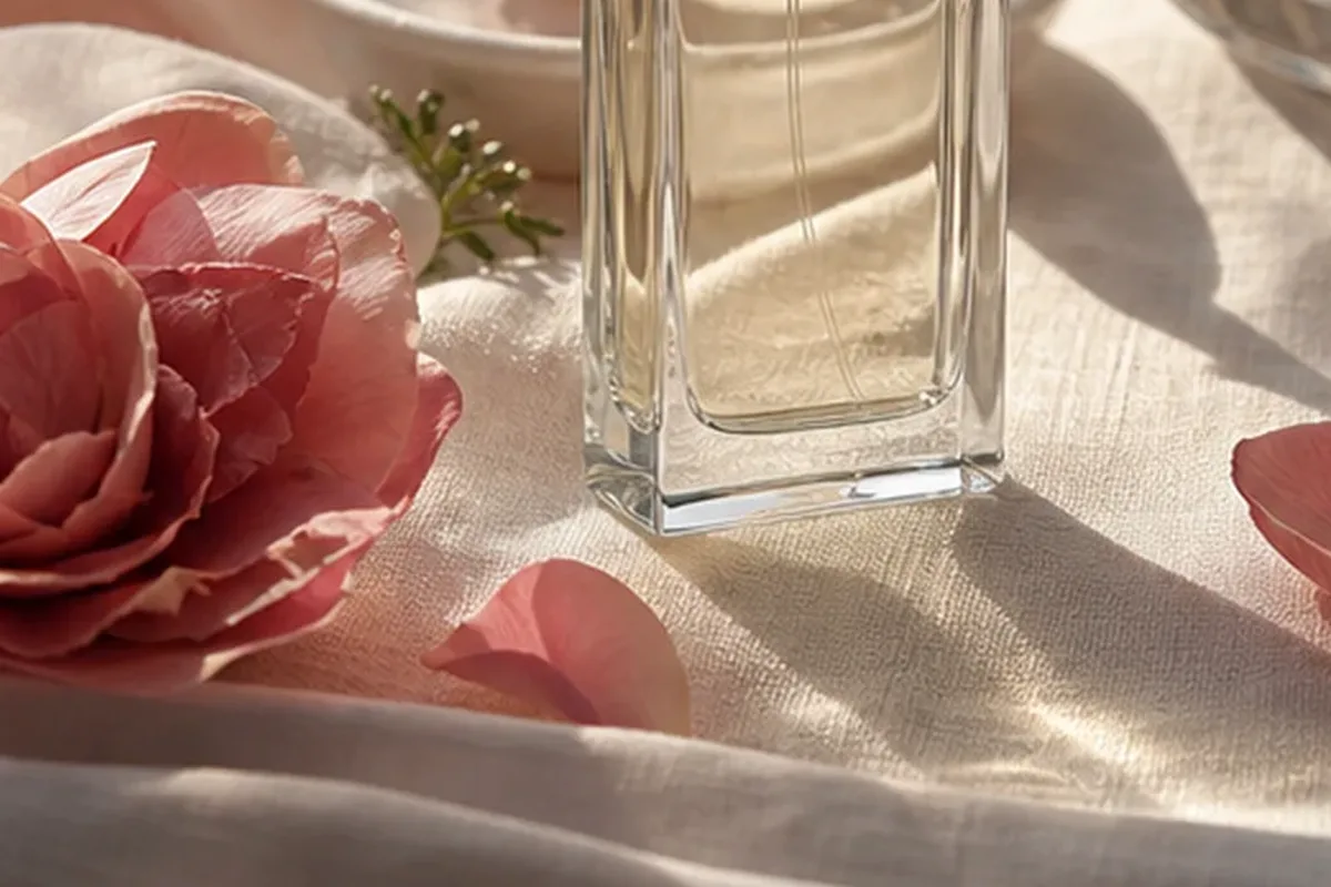 Authentischer Wohlfühlmoment passend zum Beauty-Thema Eau de Toilette mit langer Haltbarkeit