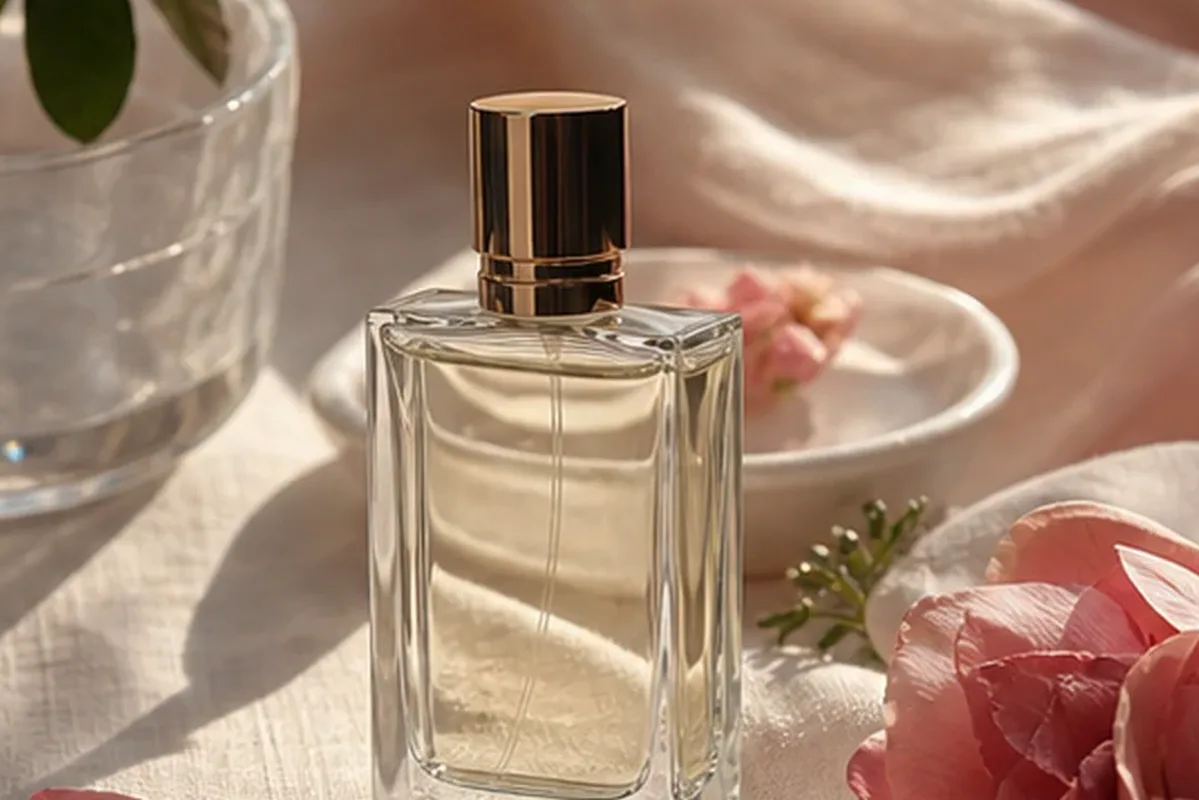 Hochwertige Beauty-Inszenierung zu Auswahlkriterien für Holziger Duft für einen minimalistischen Stil