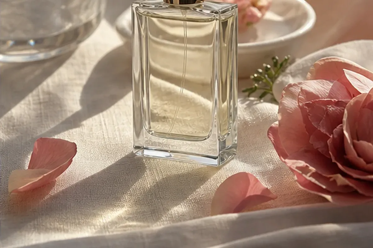 Hochwertige Beauty-Inszenierung zu Auswahlkriterien für Rosenduft für Duftanfänger