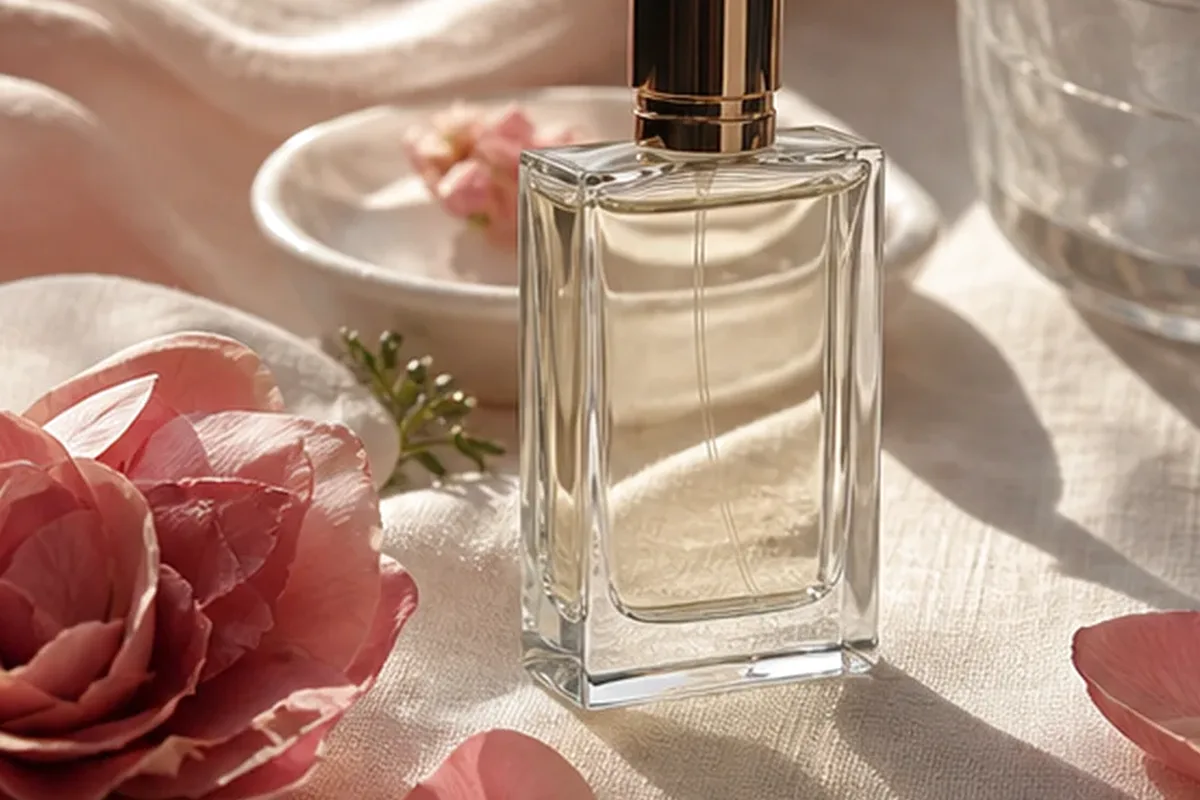 Authentische Beauty-Routine passend zum Thema Eau de Parfum für einen minimalistischen Stil