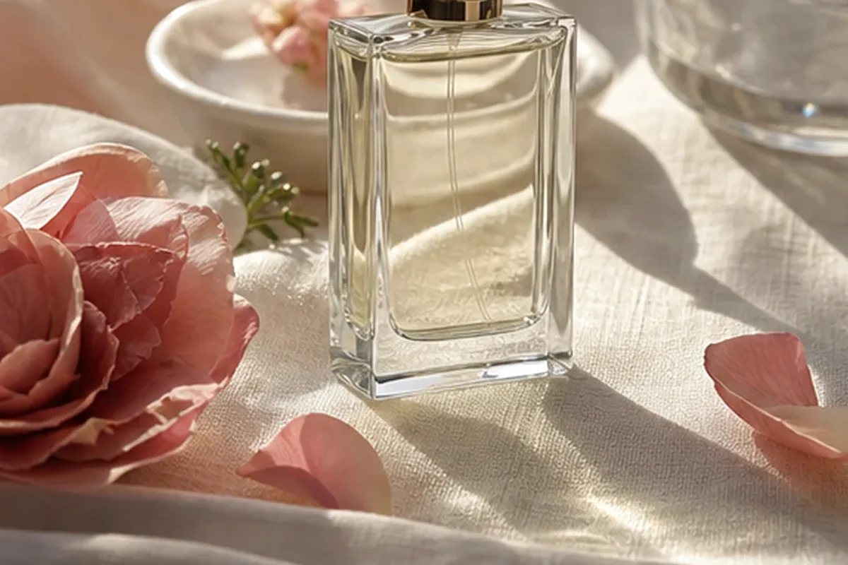 Emotionaler und authentischer Anwendungsmoment rund um Blumiger Duft für einen eleganten Stil