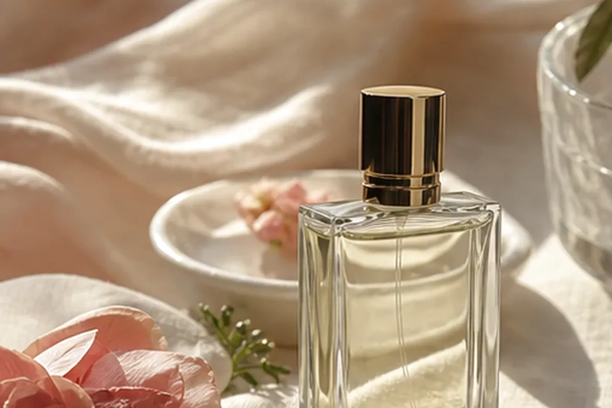 Emotionaler und authentischer Anwendungsmoment rund um Eau de Parfum bei kaltem Wetter