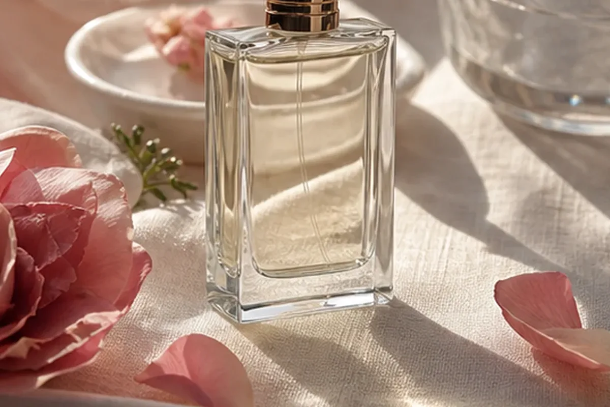 Authentischer Wohlfühlmoment passend zum Beauty-Thema Blumiger Duft mit langer Haltbarkeit