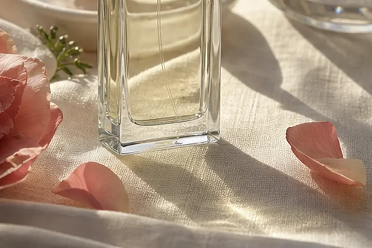 Authentischer Wohlfühlmoment passend zum Beauty-Thema Eau de Toilette bei warmem Wetter
