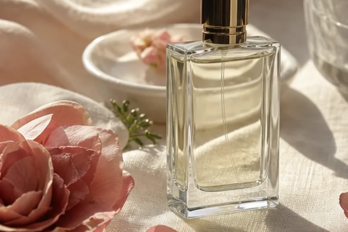Emotionaler und authentischer Anwendungsmoment rund um Rosenduft bei kaltem Wetter