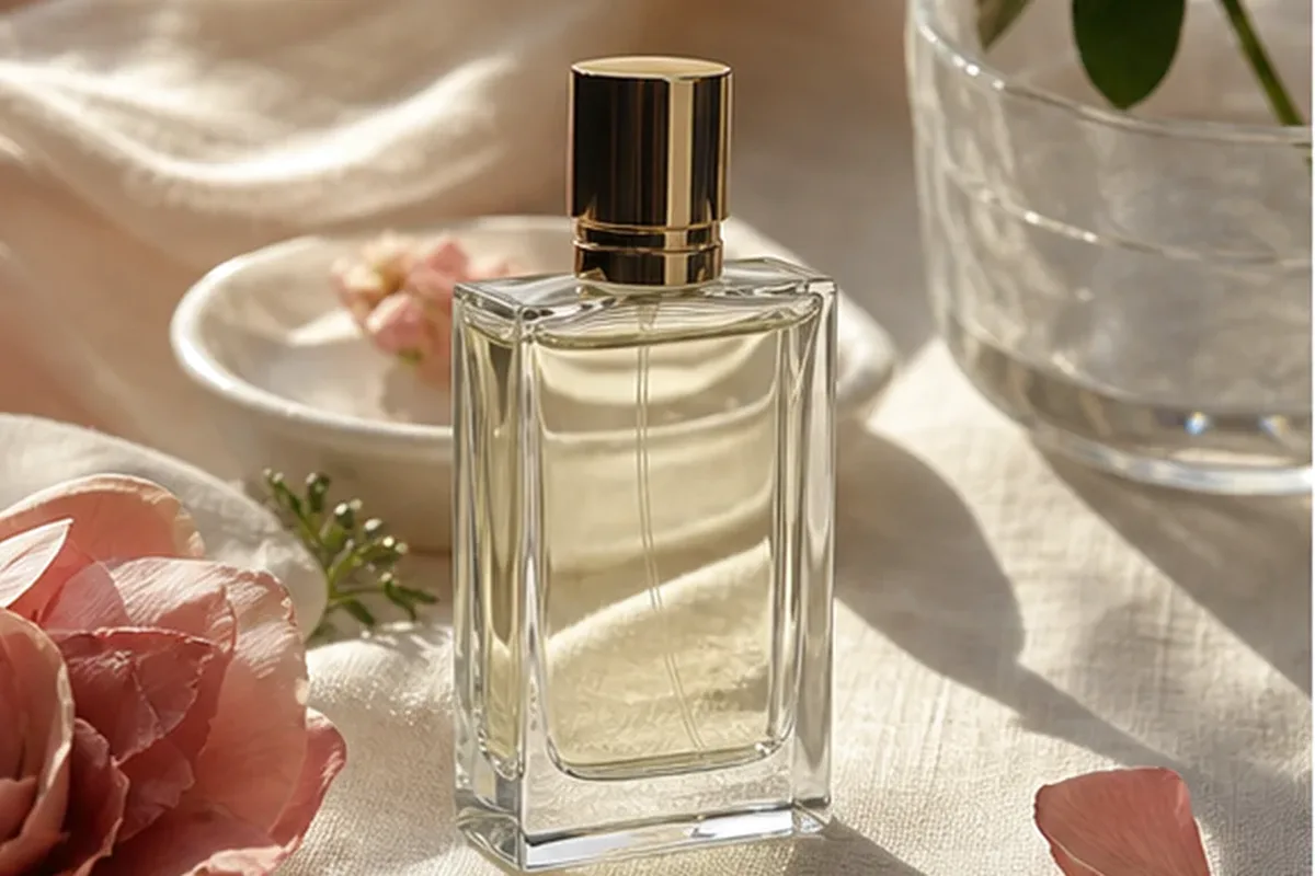Hochwertige Beauty-Inszenierung zu Auswahlkriterien für Büroduft für einen eleganten Stil