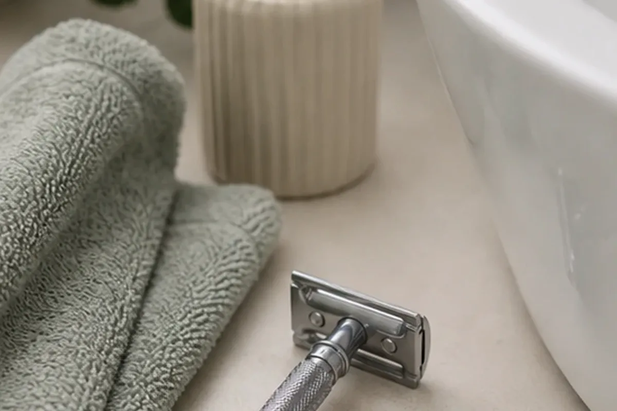 Redaktionelle Detailaufnahme zur Orientierung bei Body-Trimmer bei eingewachsenen Haaren