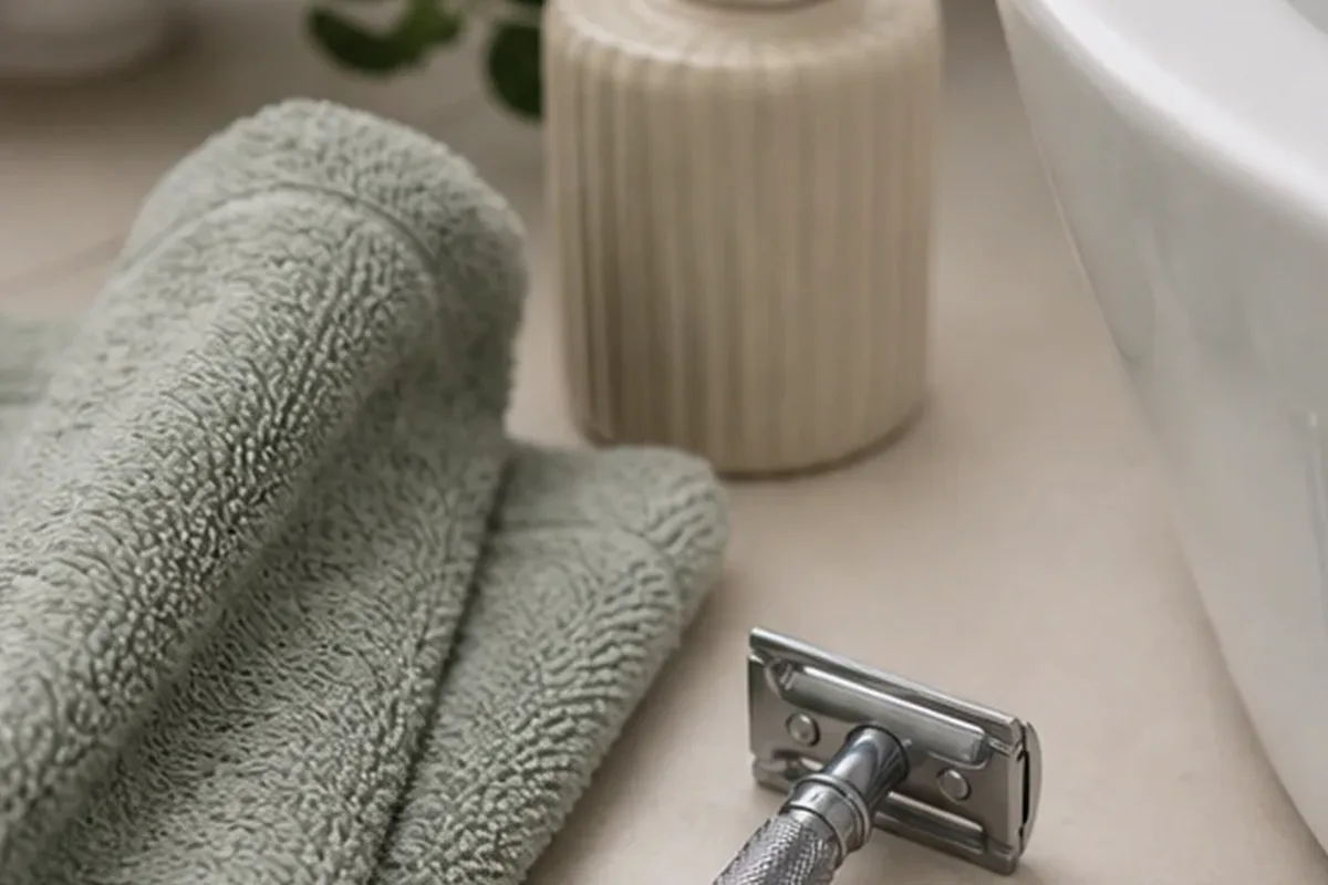 Hochwertige Beauty-Inszenierung zu Auswahlkriterien für Rasierschaum für trockene Haut