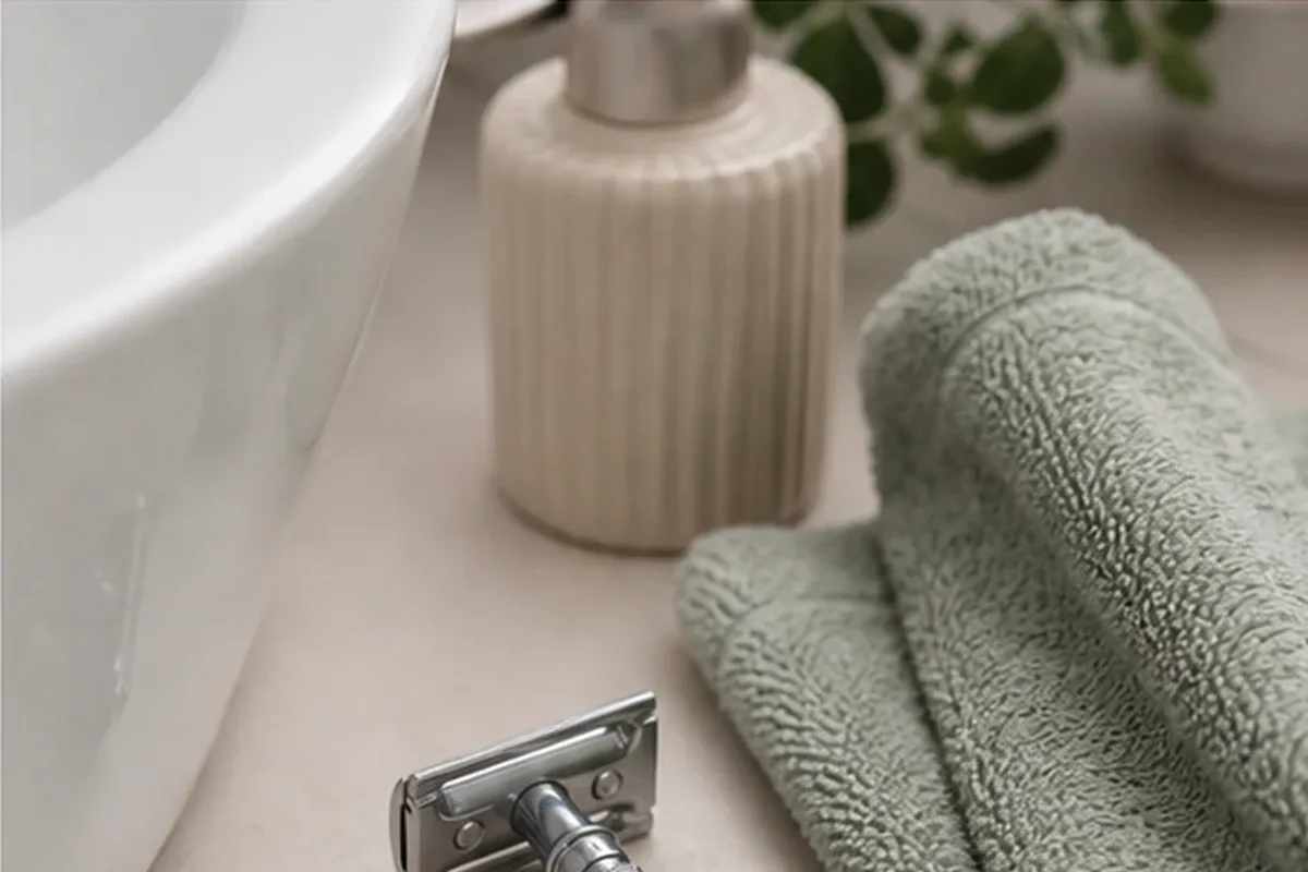 Hochwertige Beauty-Inszenierung zu Auswahlkriterien für Rasieröl bei eingewachsenen Haaren