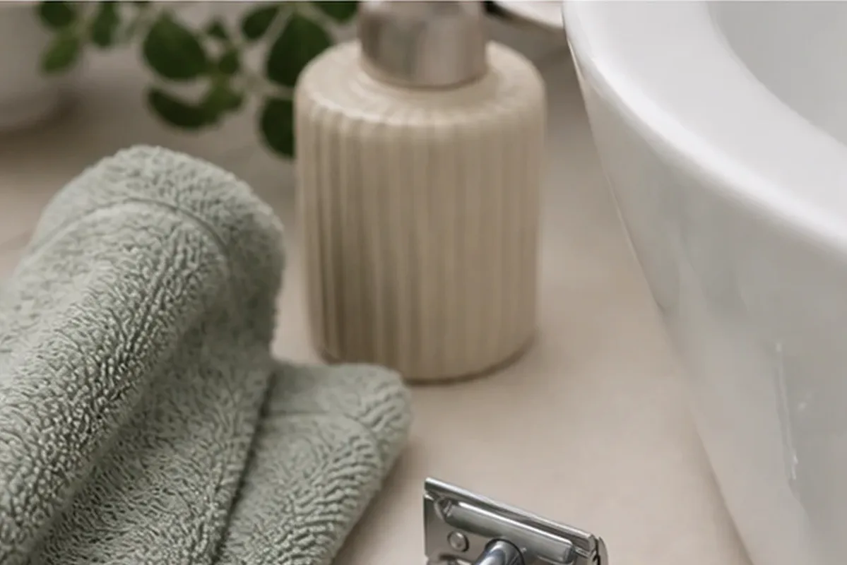 Hochwertige Beauty-Inszenierung zu Auswahlkriterien für After-Shave-Pflege für empfindliche Haut