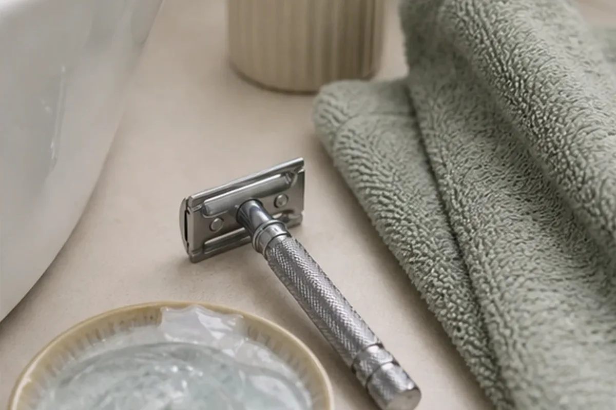 Hochwertige Beauty-Inszenierung zu Auswahlkriterien für Rasierhobel für einen dichten Bart