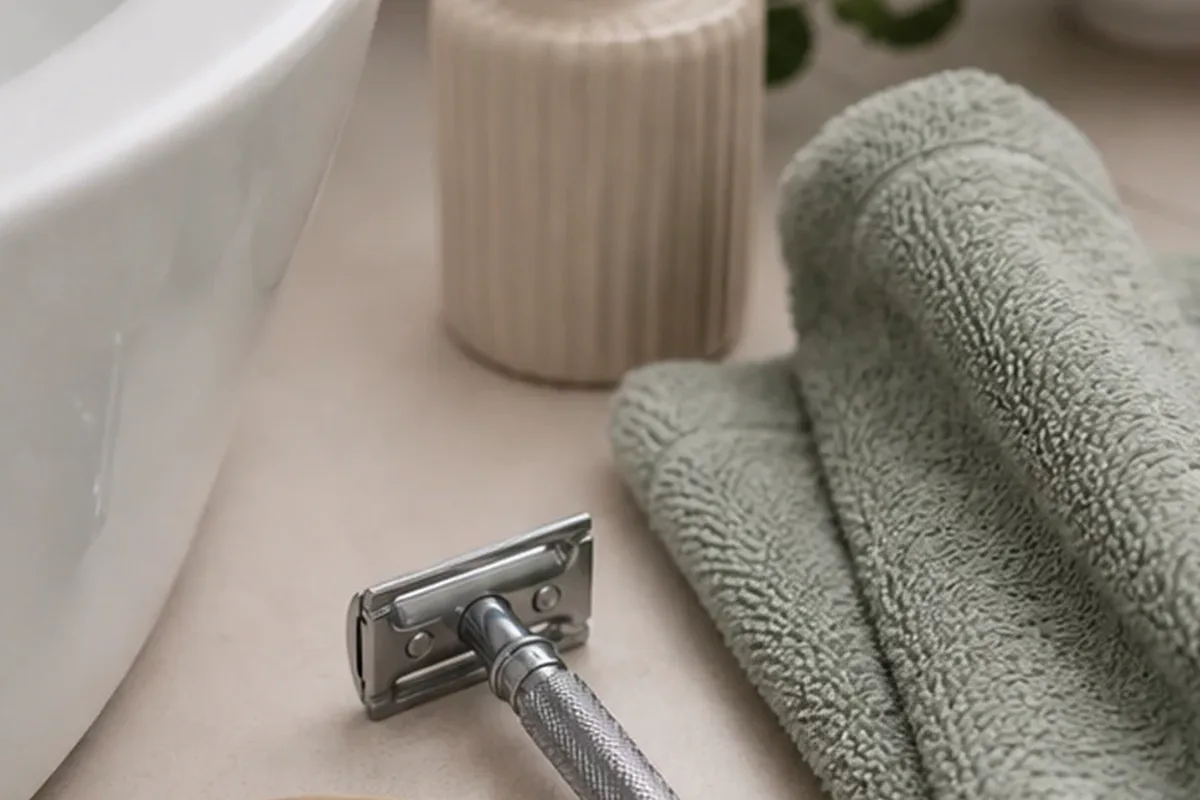 Hochwertige Beauty-Inszenierung zu Auswahlkriterien für Nassrasierer für dunkle Haare