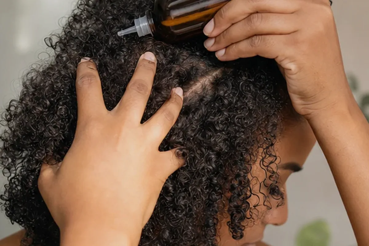 Emotionaler und authentischer Anwendungsmoment rund um Silbershampoo für strapaziertes Haar