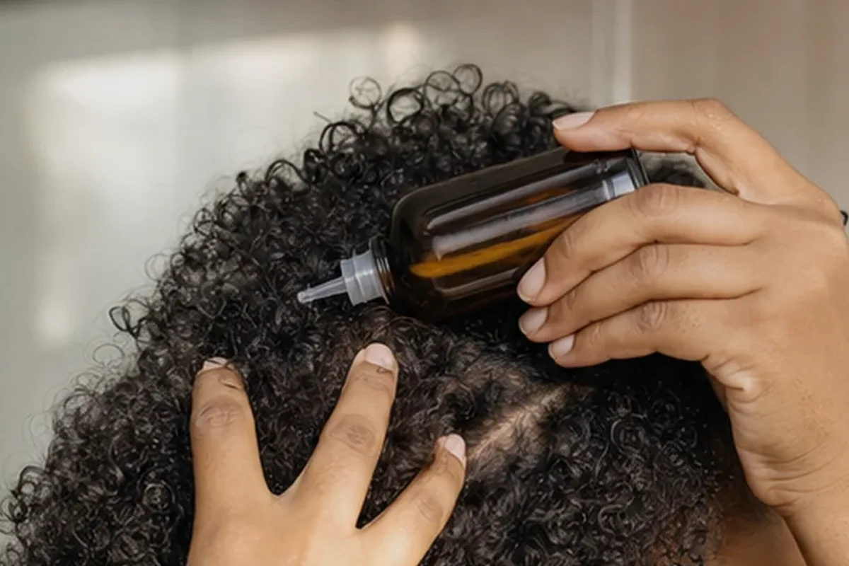 Emotionaler und authentischer Anwendungsmoment rund um Trockenshampoo bei fettigem Ansatz